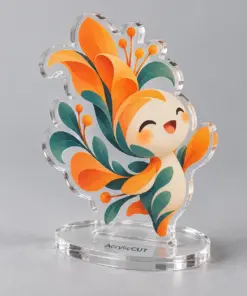 Custom Clear Acrylic Standees — Individual Sizes — CustomGoods design illustration