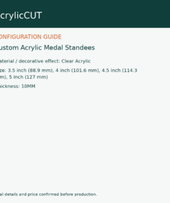 Custom Acrylic Medal Standees — configuration guide