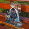 Custom Hot Stamping Acrylic Standee — custom design example
