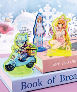 Custom Colored Edge Acrylic Standees — custom design example