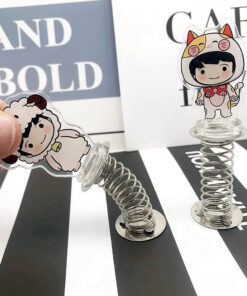 Custom Spring Shaker Acrylic Standees — custom design example