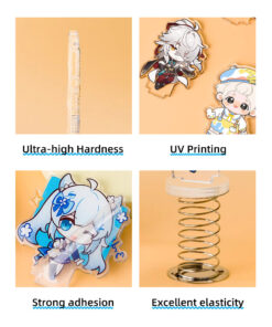 Custom Spring Shaker Acrylic Standees — detail reference example