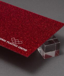 Brooklyn Red Glitter Acrylic Sheet