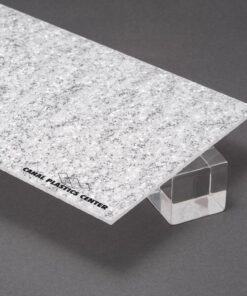 Winter White Glitter Acrylic Sheet