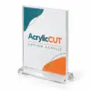 Custom Acrylic Top-Loading Menu / Sign Holder — configuration example