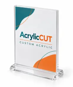 Custom Acrylic Top-Loading Menu / Sign Holder — configuration example
