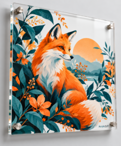 Custom UV Printed Clear Acrylic Signs — custom design example