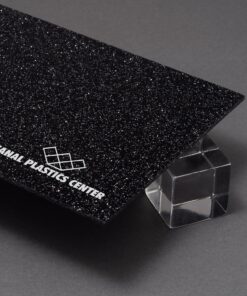 Phantom Black Glitter Acrylic Sheet