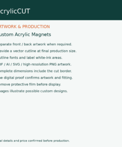Custom Acrylic Magnets — artwork guide