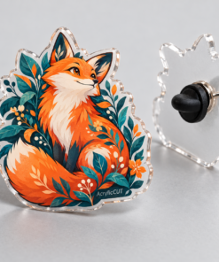 Custom Acrylic Pins — custom design example