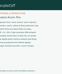 Custom Acrylic Pins — artwork guide