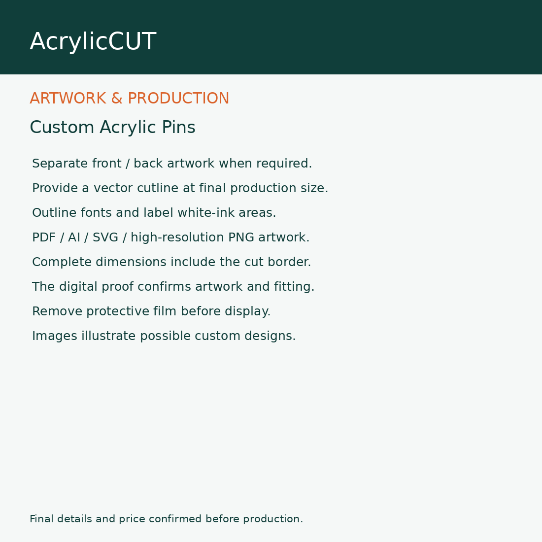 Custom Acrylic Pins — artwork guide