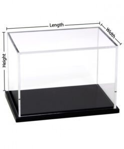 Custom Acrylic Display Case with Removable Base — detail example