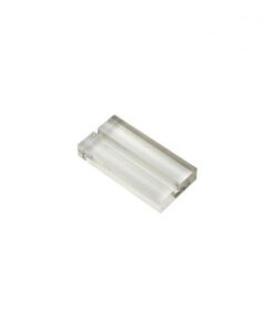 Custom Acrylic Slotted Block Sign Holder — configuration example