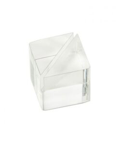 Custom Acrylic Cube Place Card Holder — configuration example
