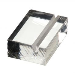 Custom Acrylic Mini Block Sign Holder — configuration example
